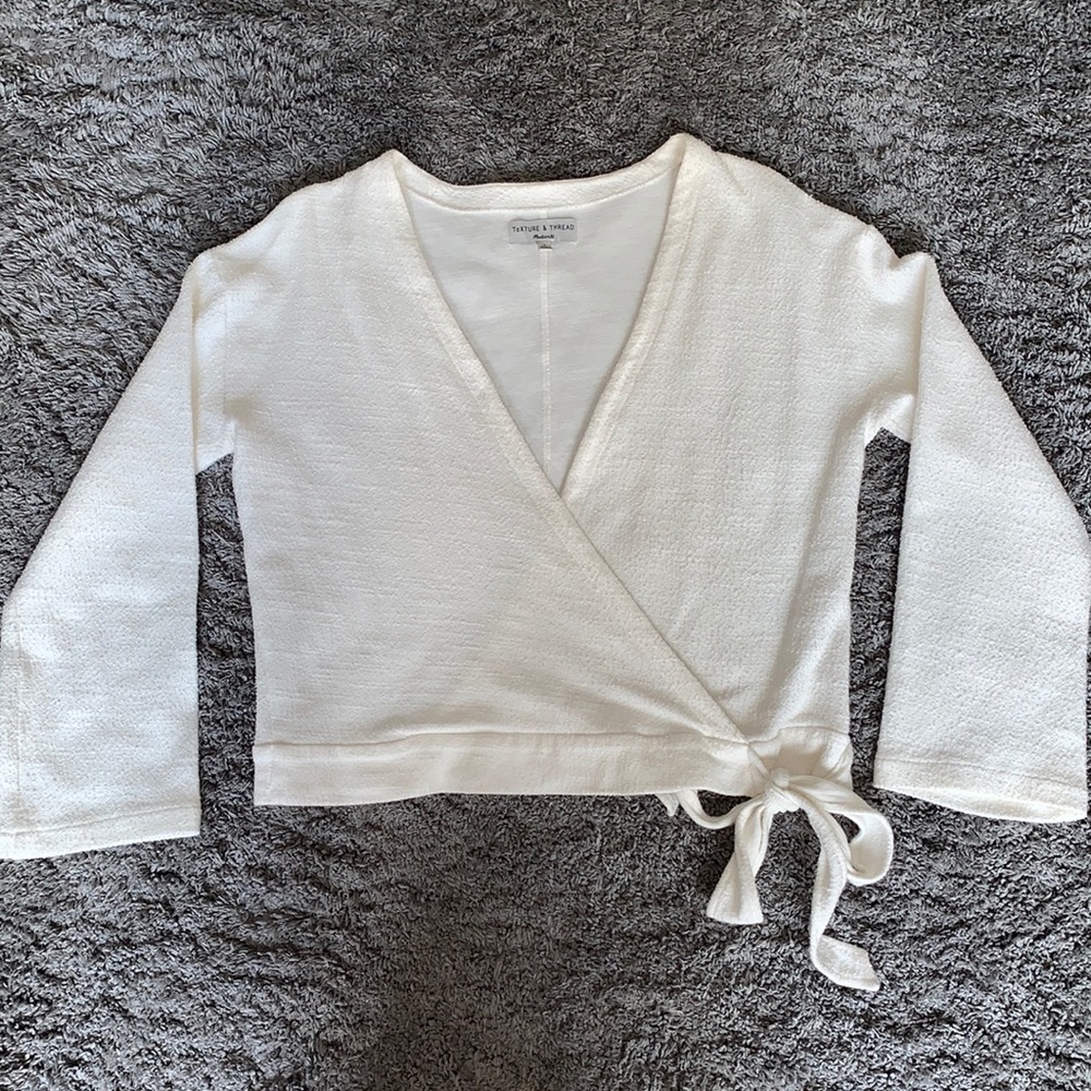 Madewell white long sleeve